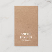 印刷されたモダンクラフト紙コンサルタント 名刺 (正面)
