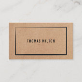 印刷されたモダンクラフト紙コンサルタント 名刺 (正面)