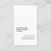 印刷されたモダンクラフト紙ブラックジオメトリック 名刺 (裏面)