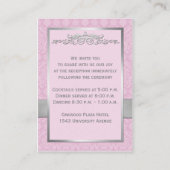 印刷されたリボンピンクグレーダマスクのエンクロージャカード エンクロージャーカード (裏面)