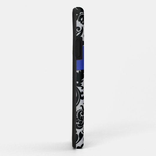 印刷されたリボンブラック、ブルー、シルバーダマスクiPhone 5 Case-Mate iPhoneケース (裏面/右)