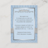 印刷されたリボンブルーグレーダマスクのエンクロージャカード エンクロージャーカード (裏面)