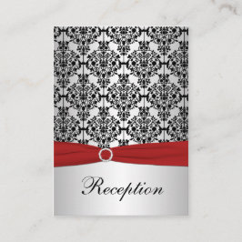 印刷されたリボンレッド、シルバー、ブラックエンクロージャカード エンクロージャーカード