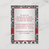 印刷されたリボンレッド、シルバー、ブラックエンクロージャカード エンクロージャーカード (裏面)