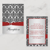 印刷されたリボンレッド、シルバー、ブラックエンクロージャカード エンクロージャーカード (正面/裏面)