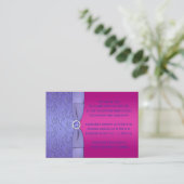 印刷されたリボンFuchsiam Purpleエンクロージャカード エンクロージャーカード (スタンド正面)