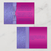 印刷されたリボンFuchsiam Purpleエンクロージャカード エンクロージャーカード (正面/裏面)