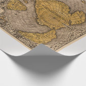 印刷されたヴィンテージマップ ラッピングペーパー (角)