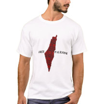 印刷された刺繍付き無料パレスティナ地図