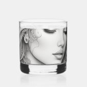 印刷された岩ガラス：すべての美しいを魅了 ウイスキーグラス (左)