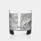 印刷された岩ガラス：すべての美しいを魅了 ウイスキーグラス (右)