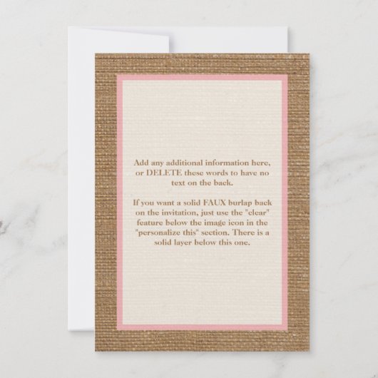 印刷された弓及びチャームの最初聖餐式の招待 招待状 (裏面)