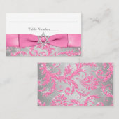 印刷された弓-冬の不思議の国の座席表 プレイスカード (正面/裏面)