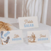 印刷された洋食のテントカード