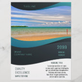 印刷された独自の販促マーケティングの作成 チラシ (正面)