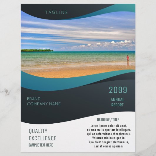 印刷された独自の販促マーケティングの作成 チラシ (正面)