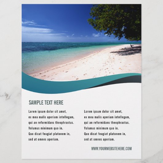 印刷された独自の販促マーケティングの作成 チラシ (裏面)