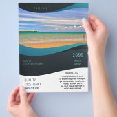 印刷された独自の販促マーケティングの作成 チラシ (手)