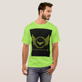 印刷された男性のライムエレガントマンの名前を祝福する Tシャツ (正面フル)