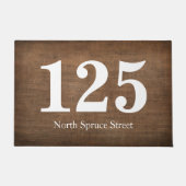 印刷された織りテクスチャ通りアドパーソナライズされたレス ドアマット (正面)