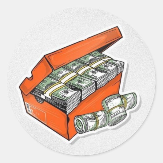 印刷された金額 ラウンドシール (正面)