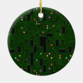 印刷された電子回路板 セラミックオーナメント (裏面)