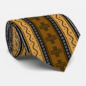 印刷された黄色のアフリカのボゴランのネックタイ ネクタイ (ロール)