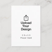 印刷された2.5インチx 3.5インチ祈りの言葉カード 名刺 (正面)