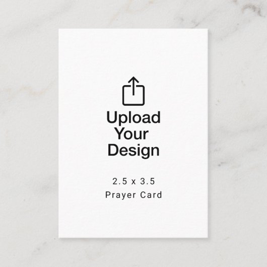 印刷された2.5インチx 3.5インチ祈りの言葉カード 名刺 (正面)