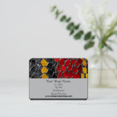 印刷されたSnakeskinデザイン、3.5インチx 2.0インチ 名刺 (スタンド正面)