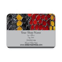 印刷されたSnakeskinデザイン、3.5インチx 2.0インチ