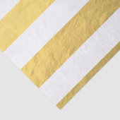 印刷されるエレガントな白のストライプの金ゴールドホイル 薄葉紙 (詳細)