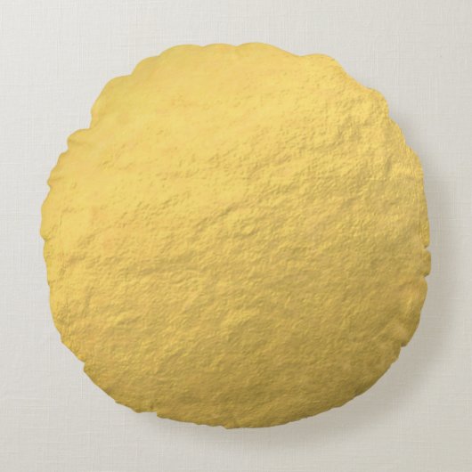 印刷されるエレガントな金ゴールドホイル ラウンドクッション (正面)