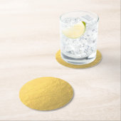 印刷されるエレガントな金ゴールドホイル ラウンドペーパーコースター (インサイチュ)