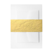 印刷されるエレガントな金ゴールドホイル 招待状ベリーバンド (正面例)