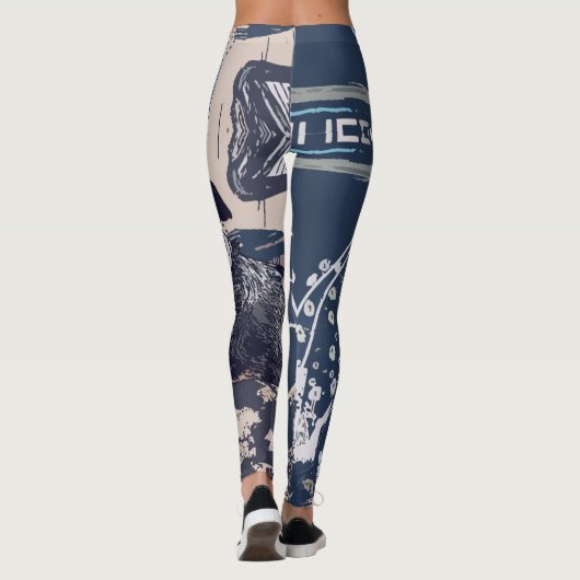 印刷されるオーストラリアの牛犬のレギング レギンス (裏面)