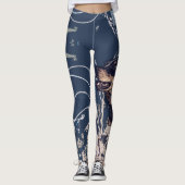 印刷されるオーストラリアの牛犬のレギング レギンス (正面)