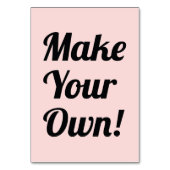 印刷されるカスタムを作って下さい テーブルナンバー (正面)