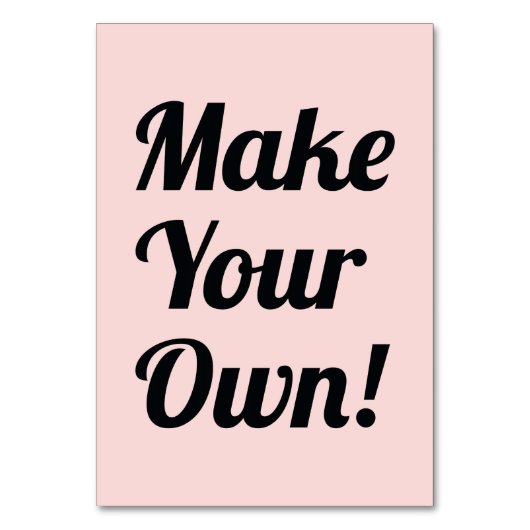 印刷されるカスタムを作って下さい テーブルナンバー (正面)