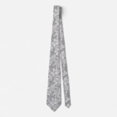 印刷されるハイビスカスのPareauのハワイの花の両面 ネクタイ (正面)