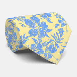 印刷されるハイビスカスのPareauのハワイの花の両面 ネクタイ