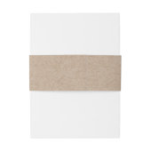 印刷されるブラウンクラフト紙の背景 招待状ベリーバンド (裏面例)