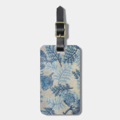 印刷されるヴィンテージの綿織物 ラゲッジタグ (正面縦)