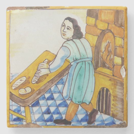 印刷される旧式なヨーロッパのセラミックタイル ストーンコースター (正面)