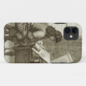 印刷される版木、銅版、版画のプレートにコピーしている芸術家 Case-Mate iPhoneケース (裏面(横))