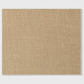 印刷される素朴なバーラップの背景 ラッピングペーパー (フラット)