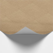 印刷される素朴なバーラップの背景 ラッピングペーパー (角)