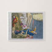 印刷される聖書からの紅海を、分けているモーゼ ジグソーパズル (横)