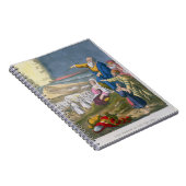 印刷される聖書からの紅海を、分けているモーゼ ノートブック (右側)