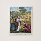 印刷される聖書からのBoazの分野のルース、 ジグソーパズル (縦)